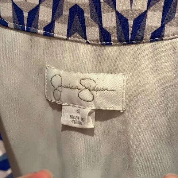 Jessica Simpson blue and purple dress. Size 4 - Picture 2 of 3